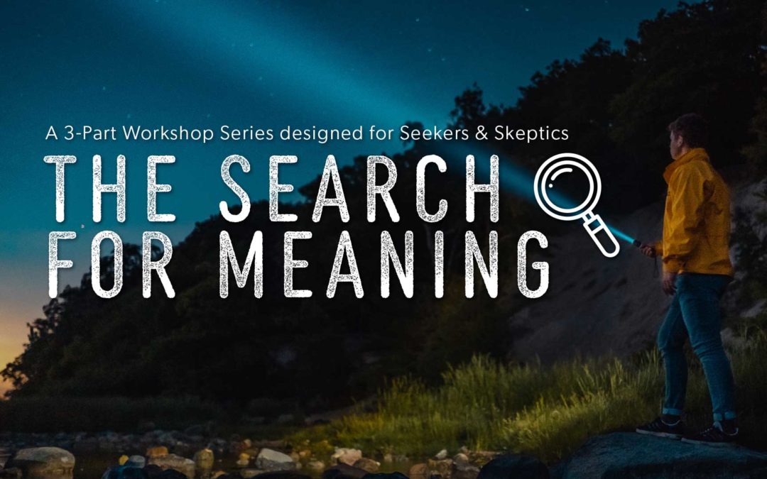 THE SEARCH FOR MEANING